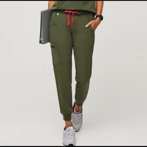 Figs Dark Olive Zamora Jogger Scrub Pants